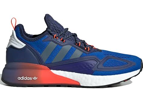 adidas originals zx 2k boost trainer blue legacy|adidas zx dames.